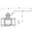 Cw602n verchromt Messing Kugelhahn für Wasser